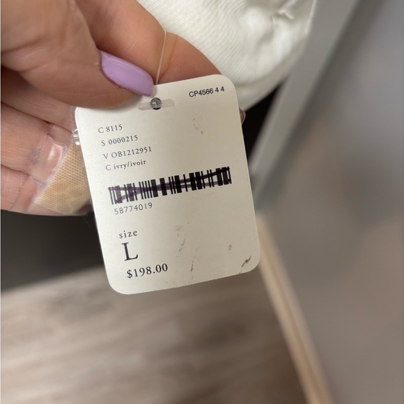 Women's Cream Jacket with Faux Fur Collar - Picture 4 of 4